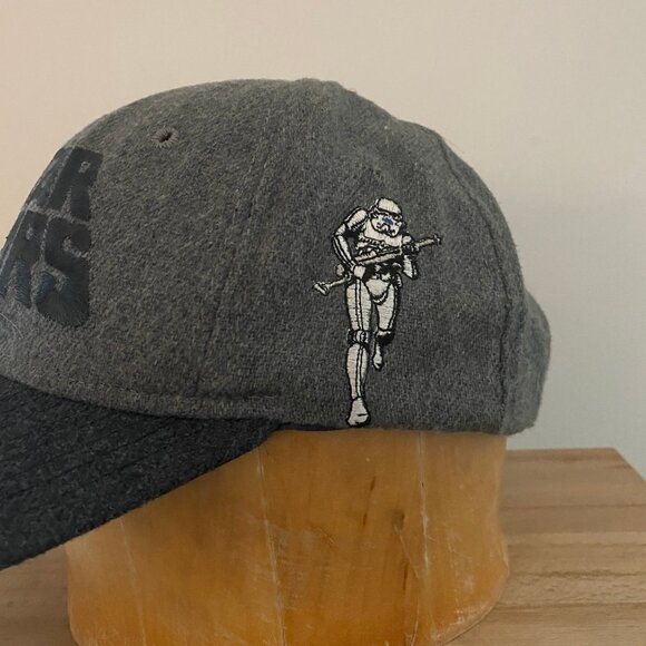 VINTAGE STAR WARS DARTH VADER STORM TROOPER SNAPBACK WOOL HAT MADE IN USA - Picture 3 of 11